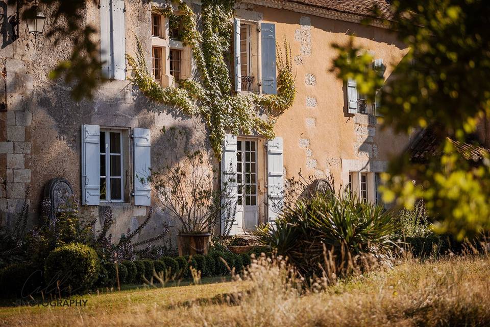 Manoir vu du parc