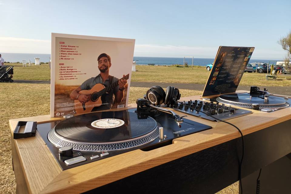 Vinyle au bord de mer