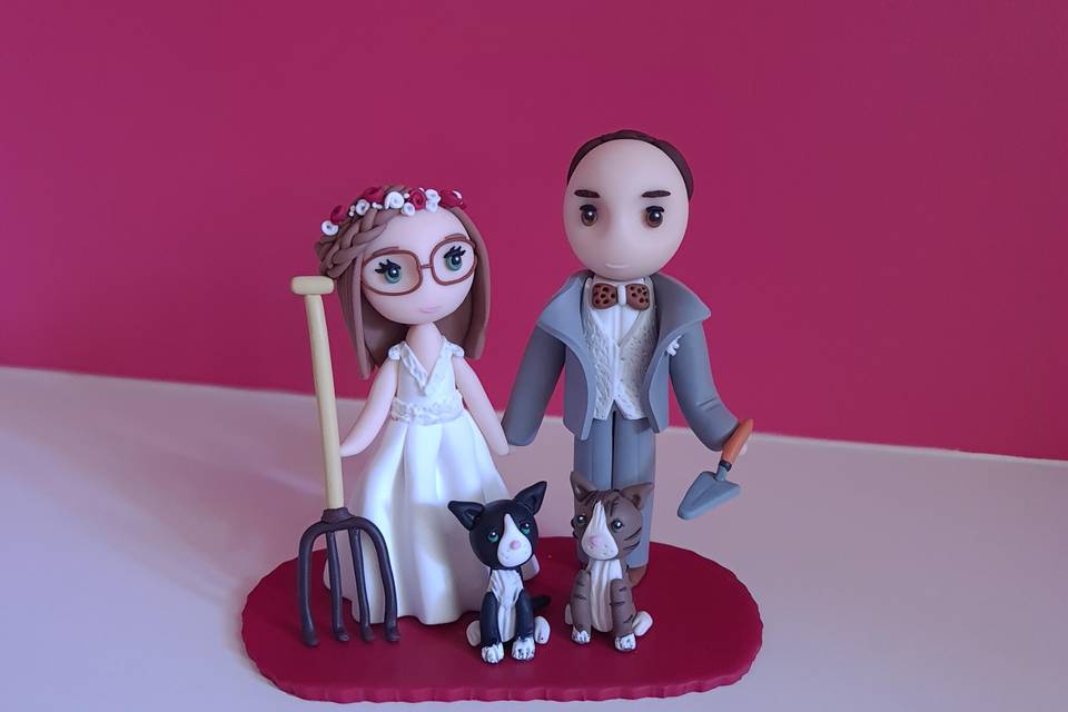 Socle personnalisé de mariage