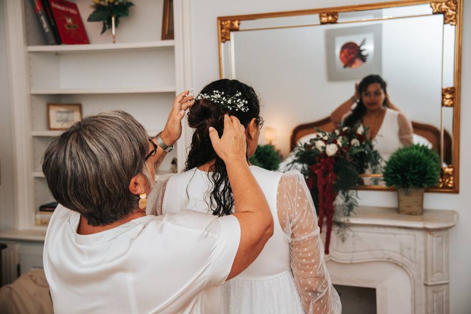 Préparation de la mariée