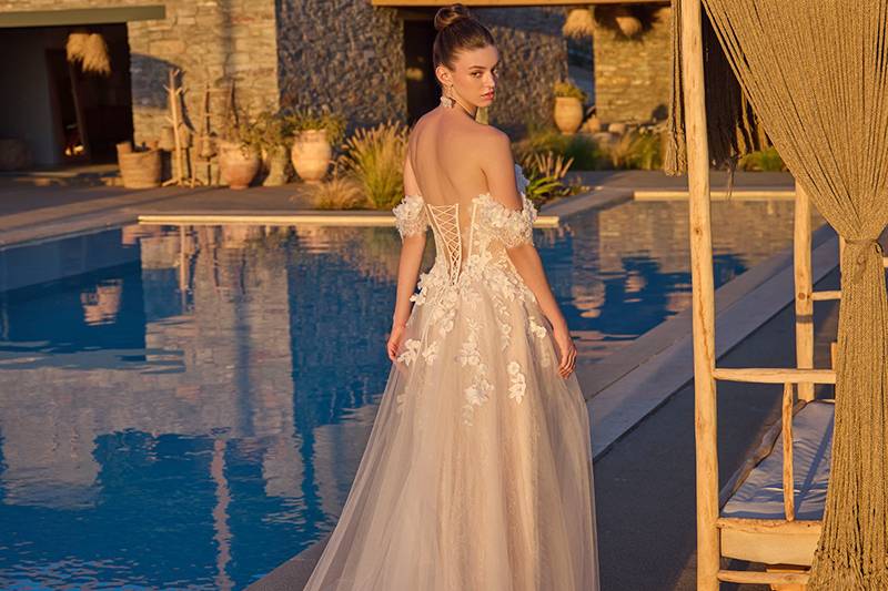 Taffetas robe Halia