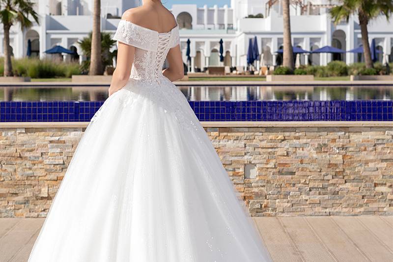 Taffetas robe Wedding