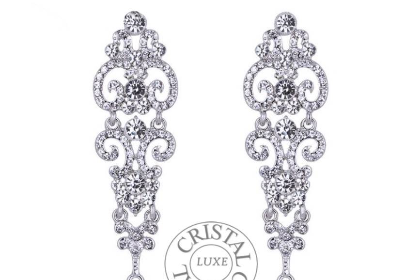 Boucles oreille chandelier or