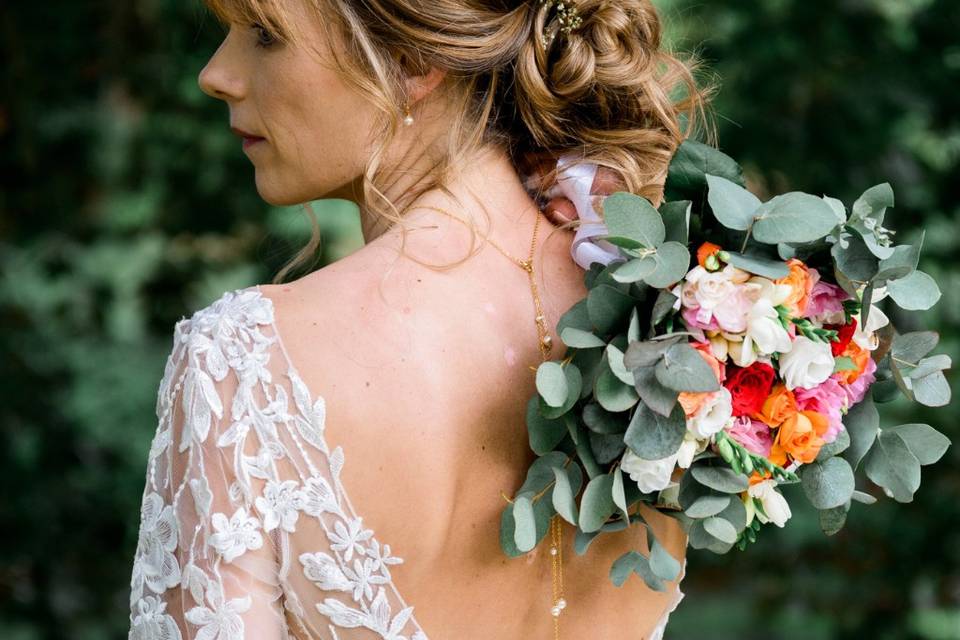 Chignon bohème romantique