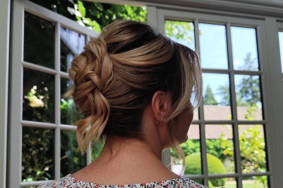 Chignon banane moderne