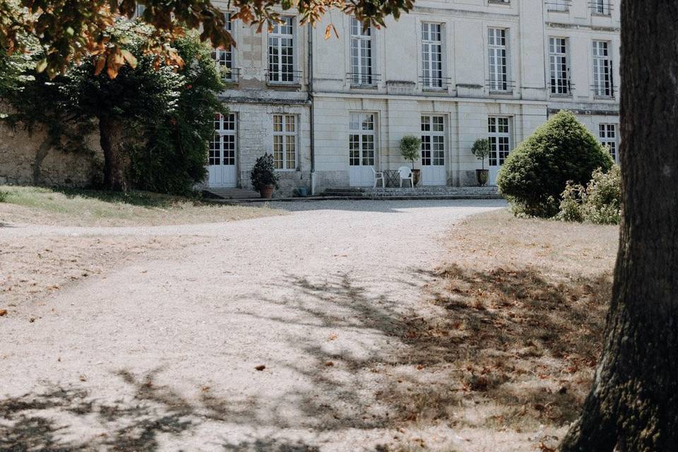 Arrivée au château