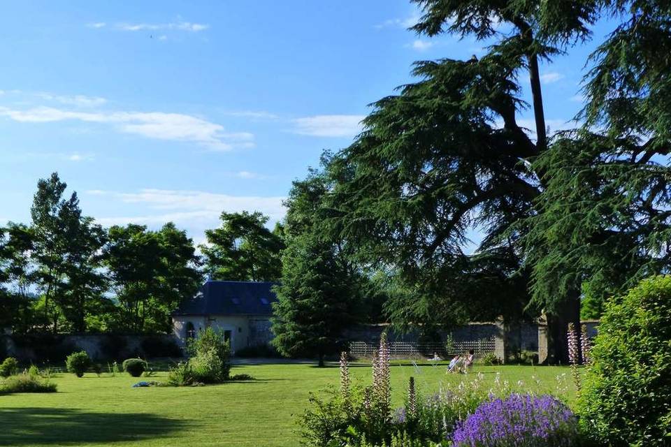 Parc devant le château