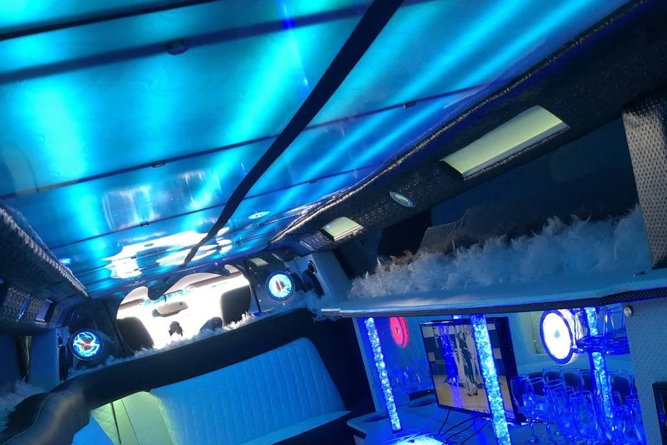 Intérieur hummer limousine