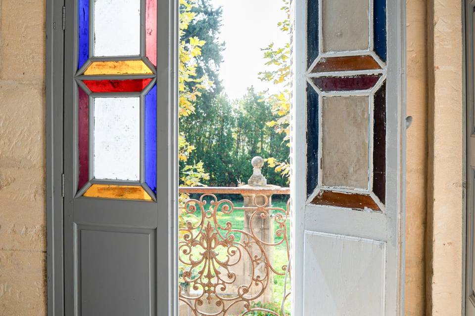 Entrée sur la terrasse