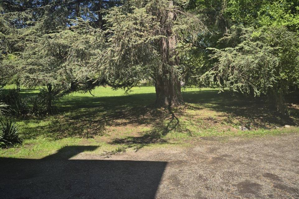 Devant l'entrée