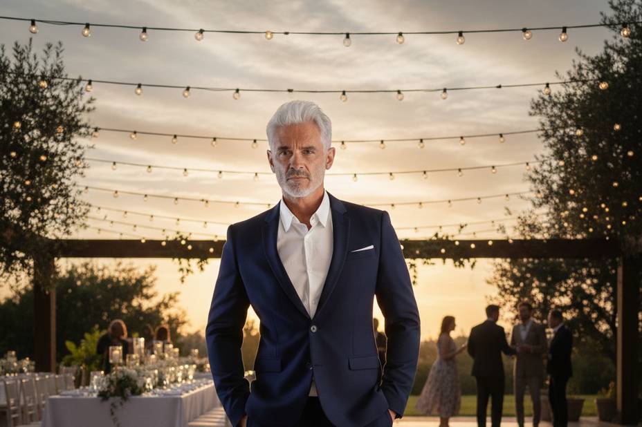 Costume Jerem Marine 2 pièces