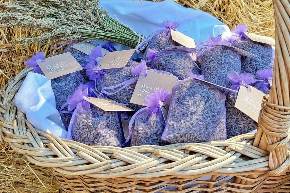 Sachets de lavande séchée