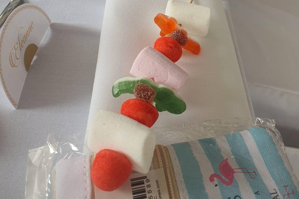 Brochette de bonbons