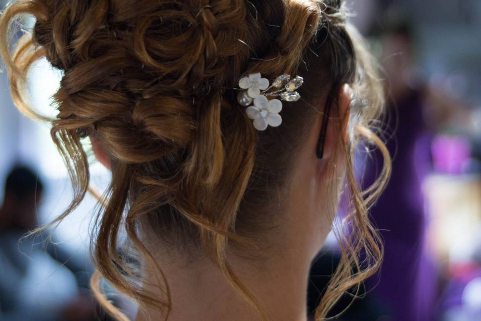 Chignon demoiselle d'honneur