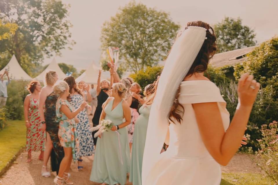 Lancer de bouquet