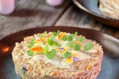 Risotto d'épeautre aux champi