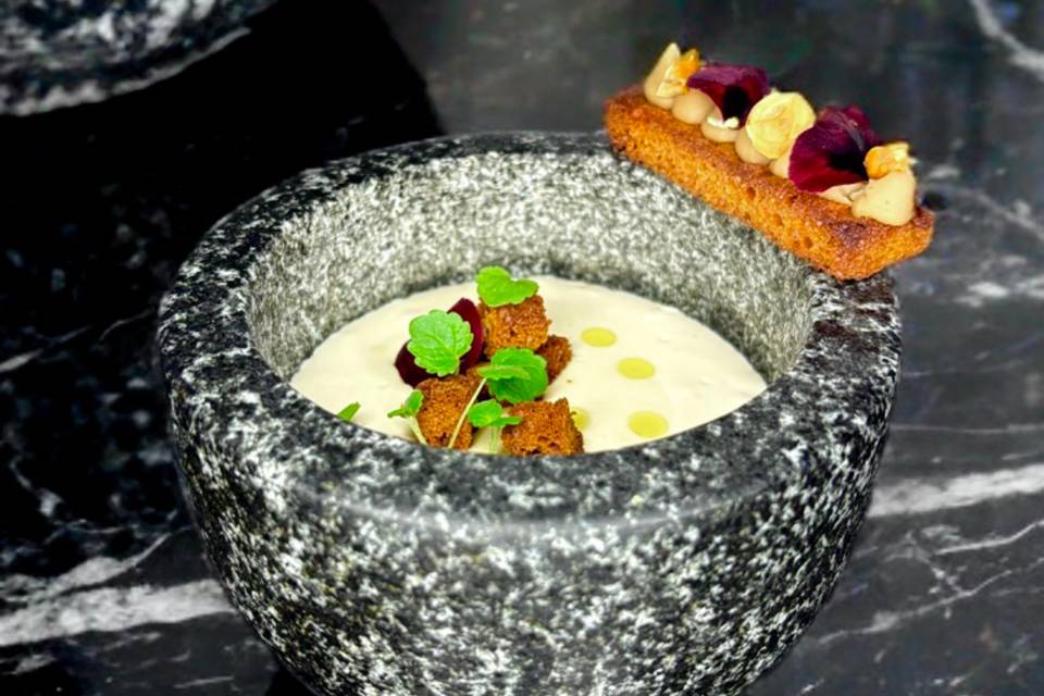 Velouté de Chataigne, praliné