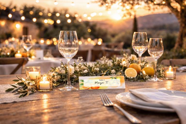 Placement - Mariage agrume