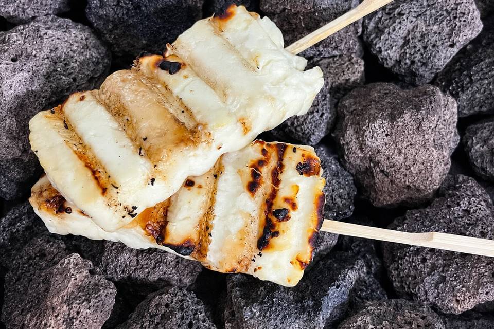 Piqués de Halloumi AOP grillés