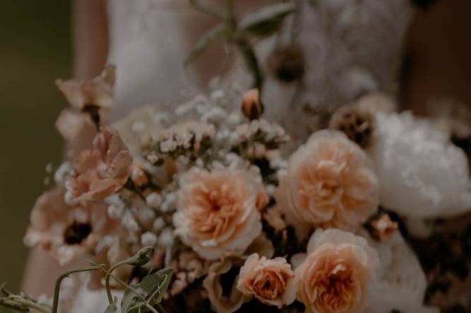 Bouquet mariée jardin