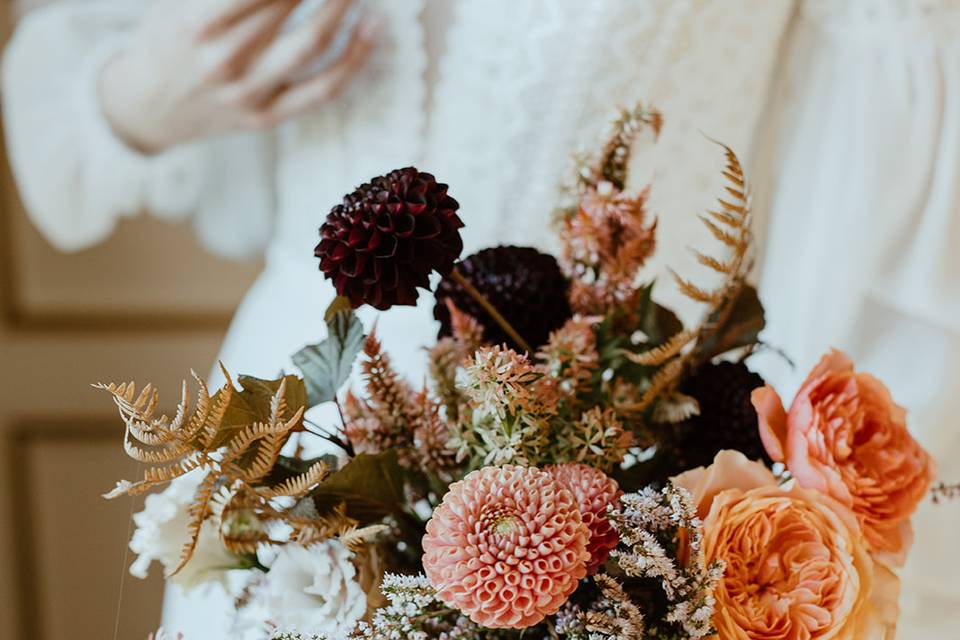 Bouquet de mariée sauvage