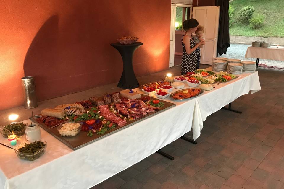 Buffet en terrasse