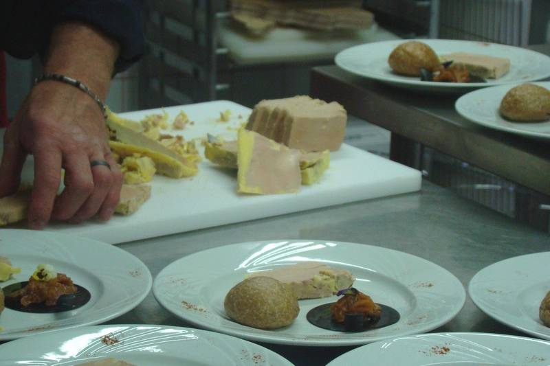 Foie gras à la découpe