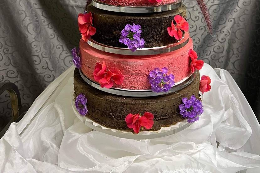 Gâteaux structure wedding cake