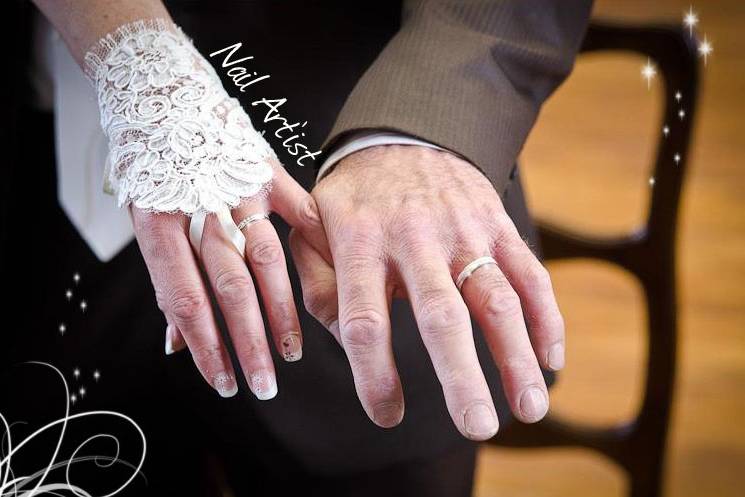 Photo ongle mariage