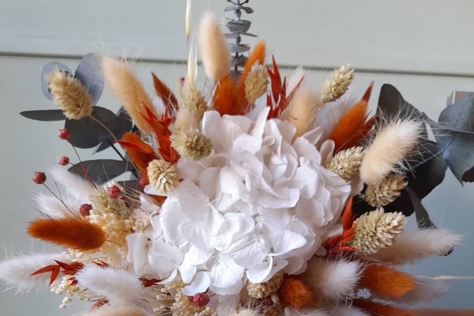 Bouquet de mariée en séché