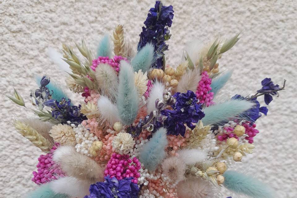 Bouquet de mariée en séché