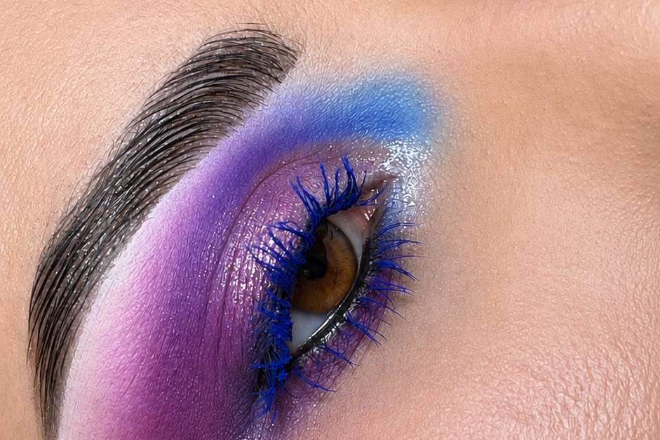 Mariée maquillage coloré