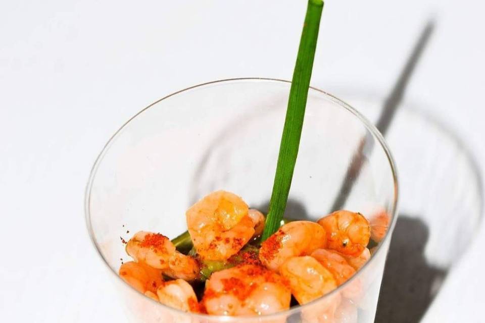 Verrine avocat crevettes