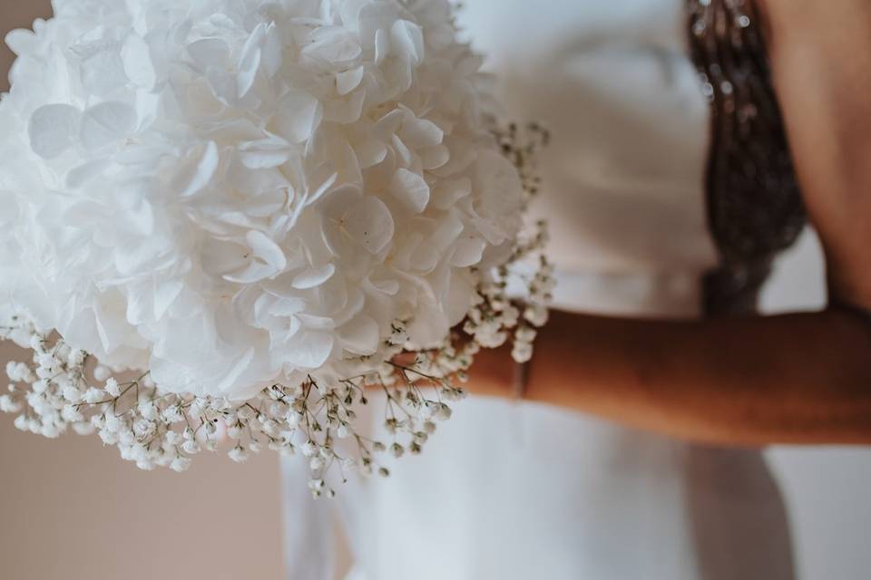 Bouquet de mariée stabilisé