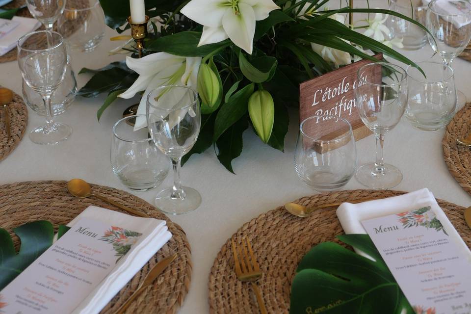 Décoration de table E&A
