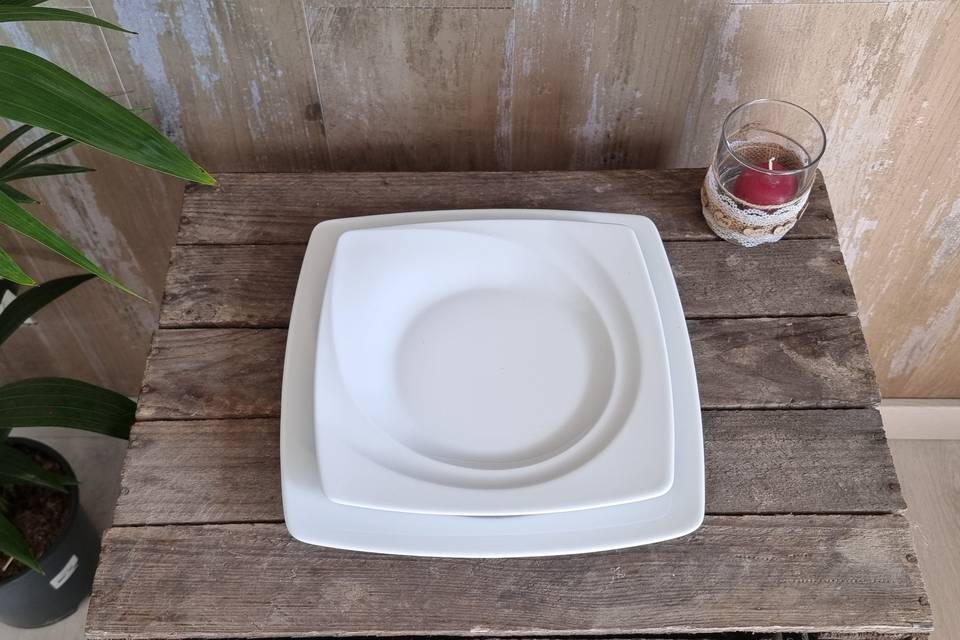 Assiette rectangle