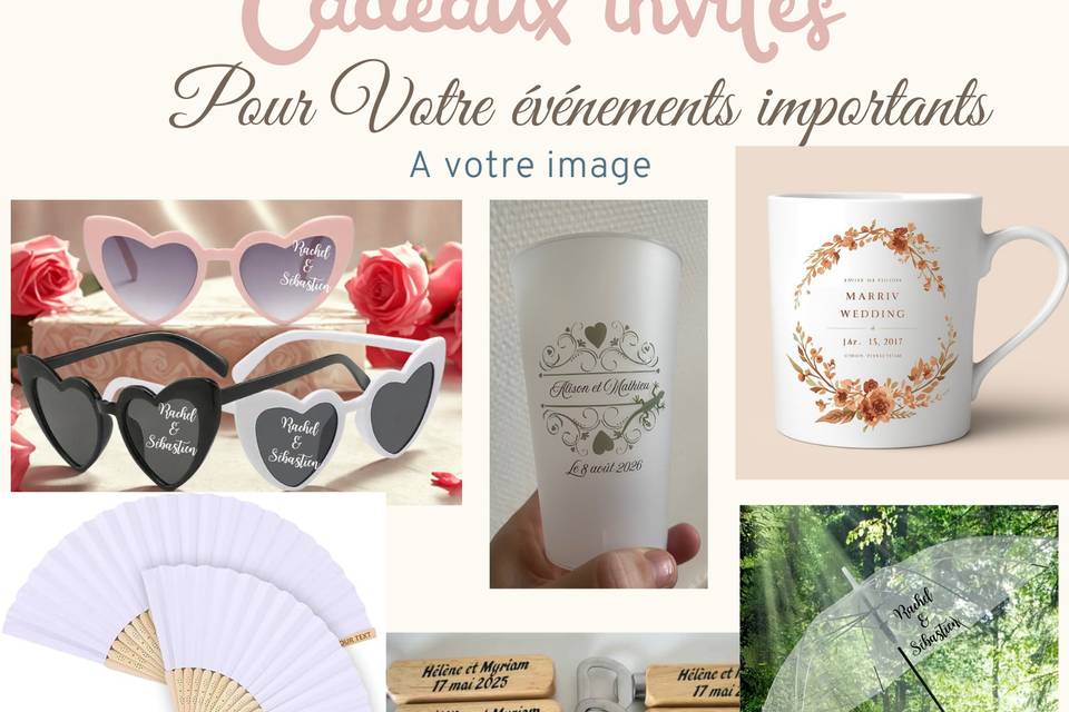 Cadeaux invités personnalisé