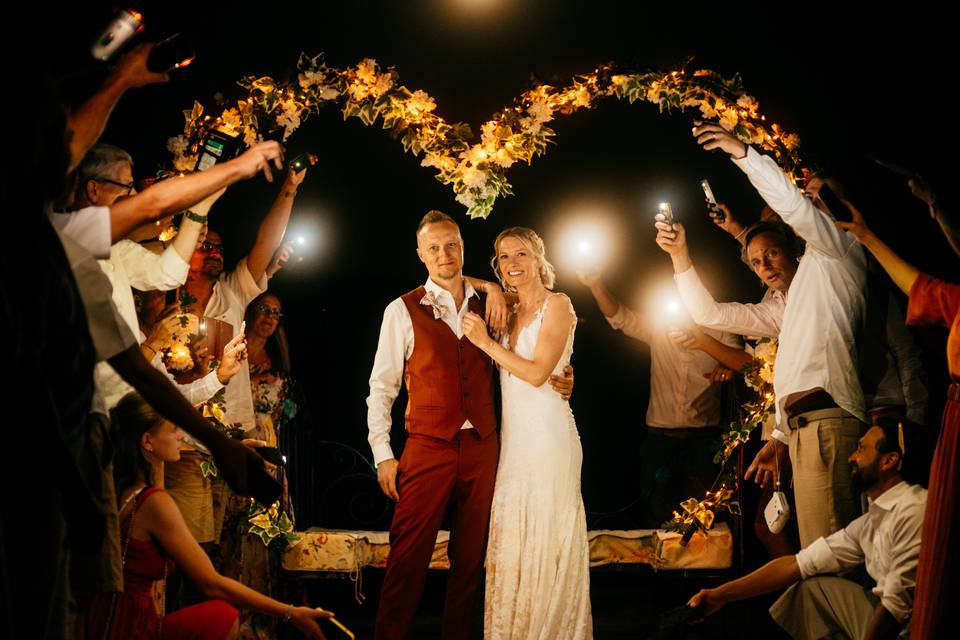 Mariage devant le cœur