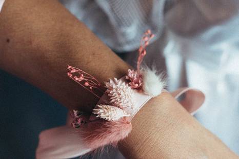 Bracelet fleurs séchées