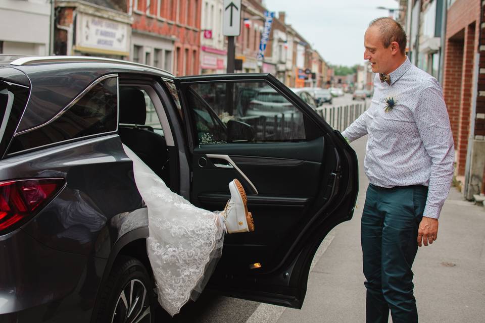 Arrivée de la mariée