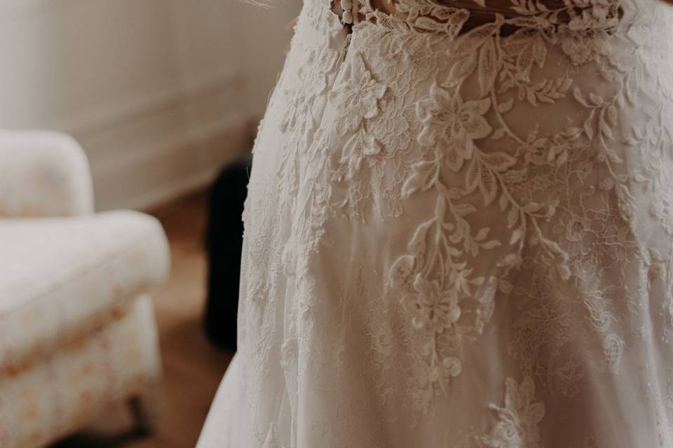 Les details de la robe