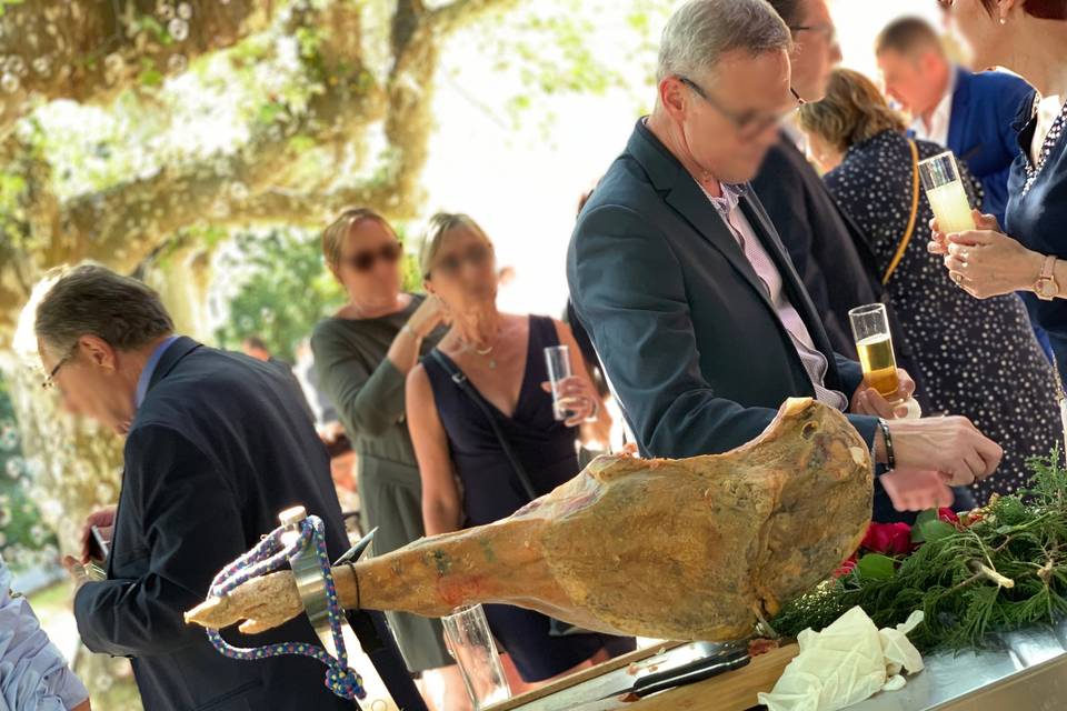 Découpe de jambon ibérique