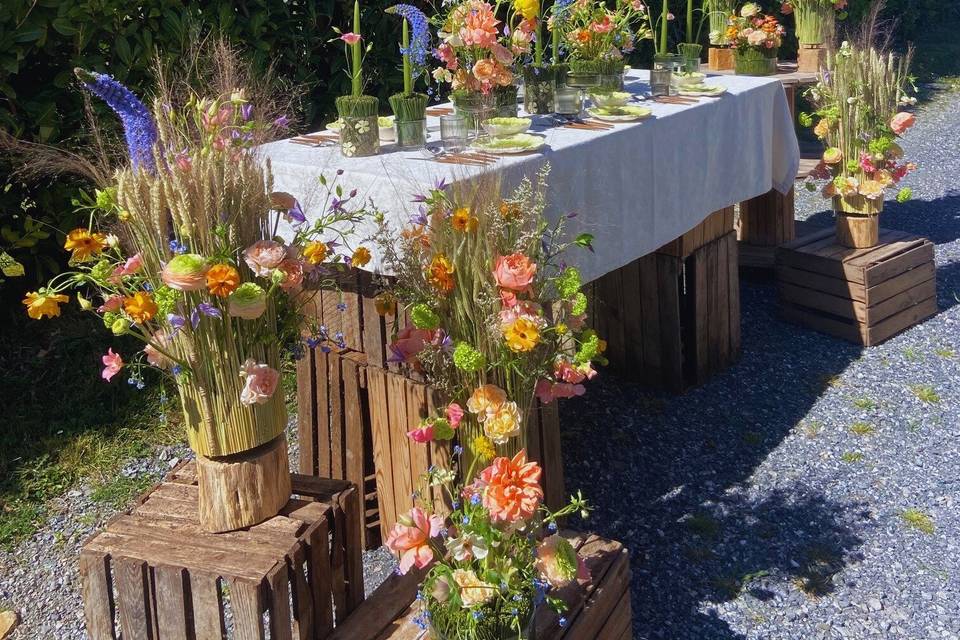 Mise en scène florale