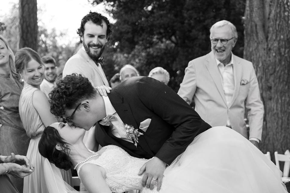 Cérémonie : le baiser !