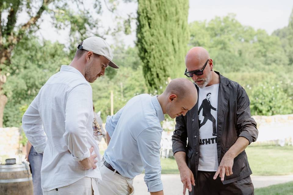 Partie de pétanque