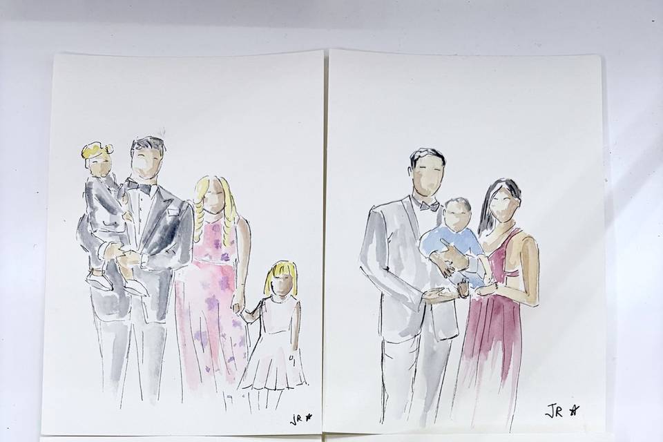 Aquarelle de mariage