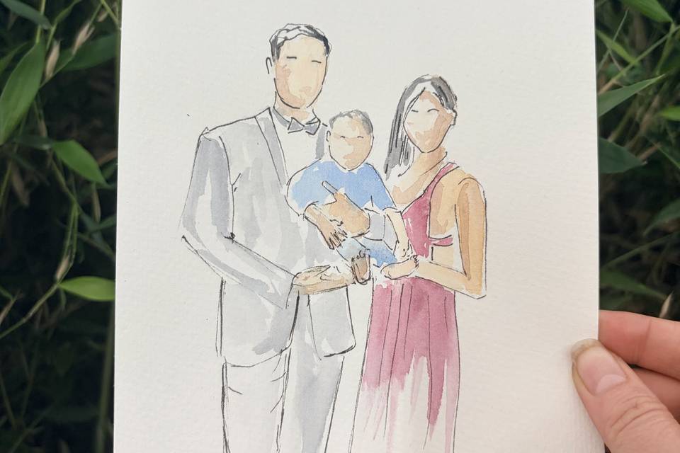 Aquarelle d’invité