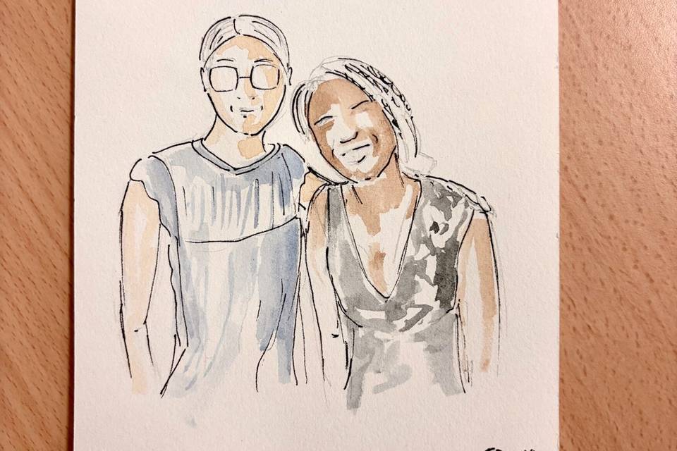 Aquarelle d’invité