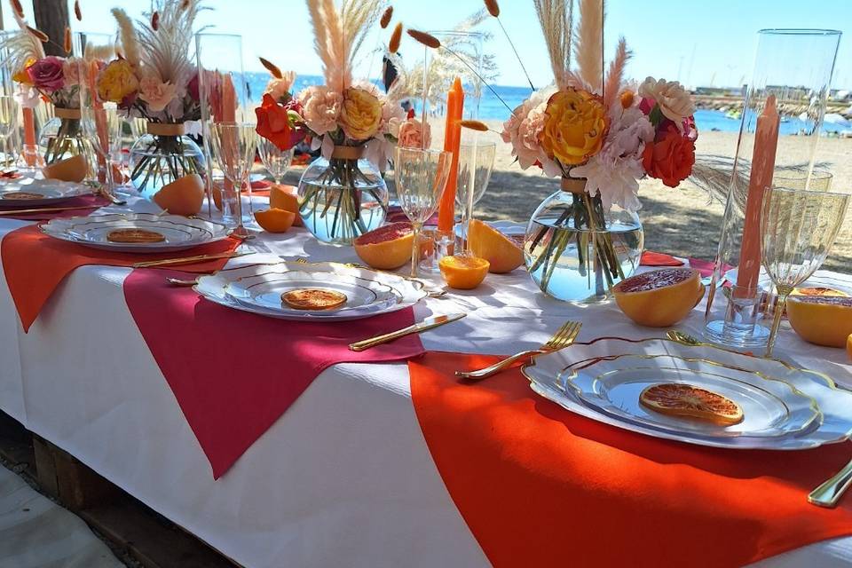 fiancailles sur la plage