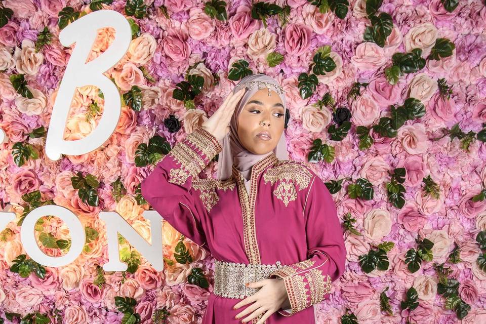 Caftan modest'e fuchsia